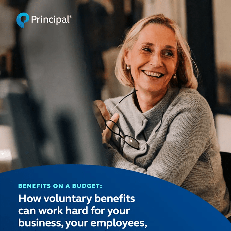The cover photo of the first page of the Discover more about benefits that your employees want and that work hard for your bottom line pdf file