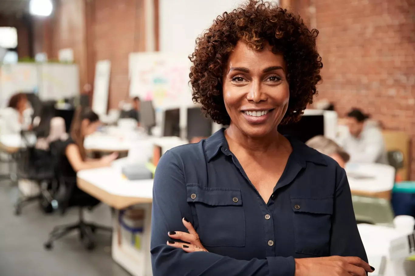 Woman in an office setting