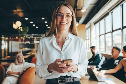 Photo of woman in office