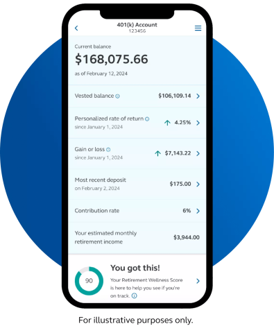 Image shot of mobile app account balance.