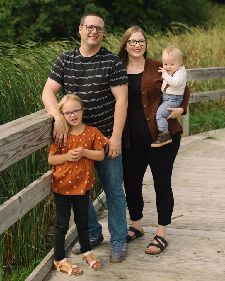 Katie Babcock and her family